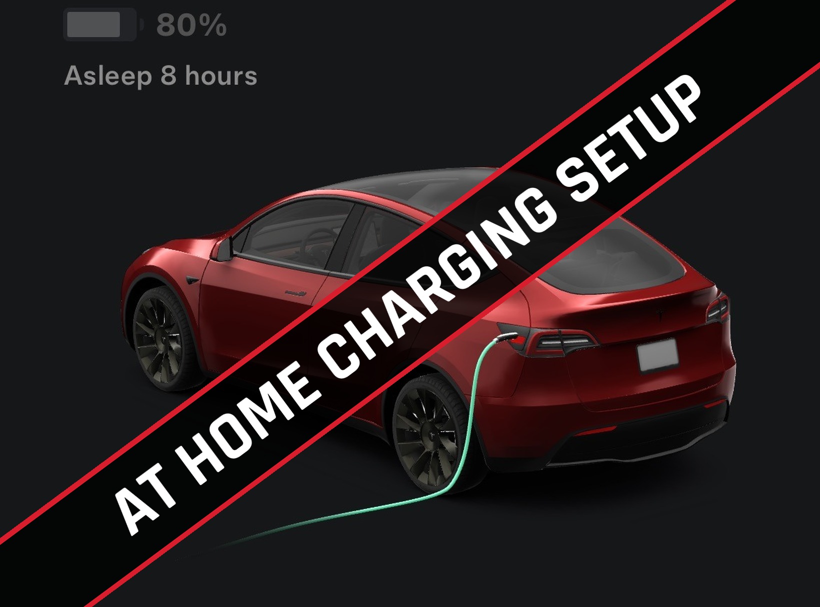 Tesla app charging schedule screen on a smartphone