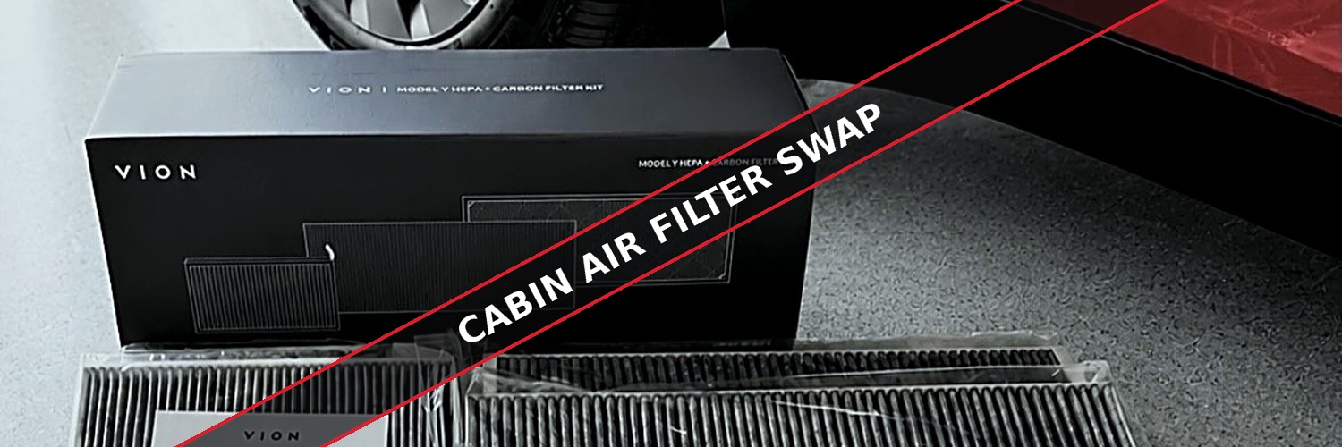 VION HEPA and carbon cabin air filter kit for the Tesla Model Y